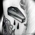 photo tattoo coffin 29.12.2018 №194 - drawing a coffin tattoo - tattoovalue.net