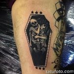 photo tattoo coffin 29.12.2018 №233 - drawing a coffin tattoo - tattoovalue.net