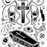 photo tattoo coffin 29.12.2018 №234 - drawing a coffin tattoo - tattoovalue.net