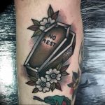 photo tattoo coffin 29.12.2018 №259 - drawing a coffin tattoo - tattoovalue.net