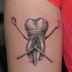 photo tattoo tooth 29.12.2018 №091 - going for a tooth tattoo - tattoovalue.net
