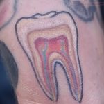 photo tattoo tooth 29.12.2018 №144 - going for a tooth tattoo - tattoovalue.net