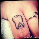 photo tattoo tooth 29.12.2018 №149 - going for a tooth tattoo - tattoovalue.net