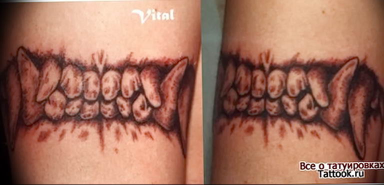 photo tattoo tooth 29.12.2018 №016 - going for a tooth tattoo - tattoovalue.net