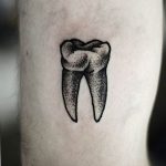 photo tattoo tooth 29.12.2018 №022 - going for a tooth tattoo - tattoovalue.net