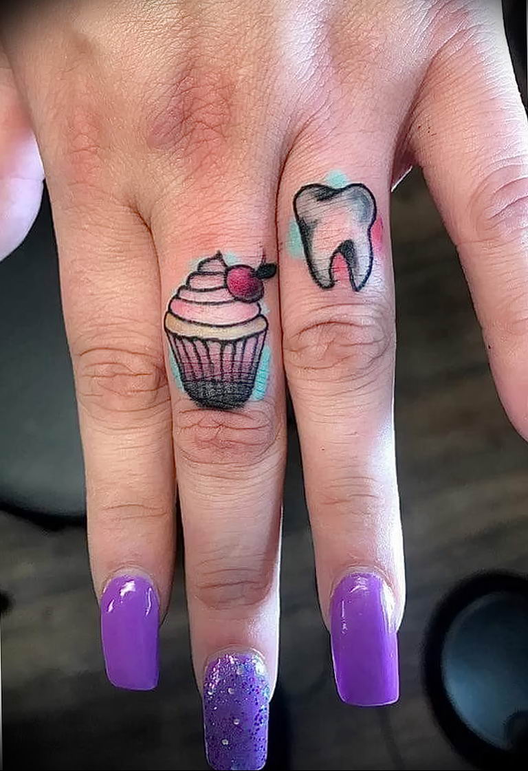 photo tattoo tooth 29.12.2018 №073 - going for a tooth tattoo - tattoovalue.net