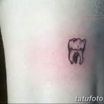 photo tattoo tooth 29.12.2018 №078 - going for a tooth tattoo - tattoovalue.net