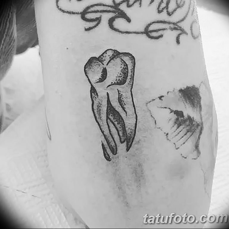 photo tattoo tooth 29.12.2018 №114 - going for a tooth tattoo - tattoovalue.net