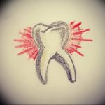 photo tattoo tooth 29.12.2018 №142 - going for a tooth tattoo - tattoovalue.net