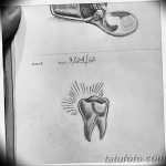photo tattoo tooth 29.12.2018 №150 - going for a tooth tattoo - tattoovalue.net
