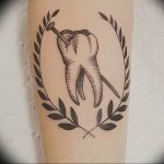 photo tattoo tooth 29.12.2018 №153 - going for a tooth tattoo - tattoovalue.net