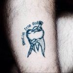 photo tattoo tooth 29.12.2018 №156 - going for a tooth tattoo - tattoovalue.net