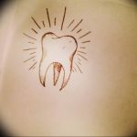 photo tattoo tooth 29.12.2018 №170 - going for a tooth tattoo - tattoovalue.net