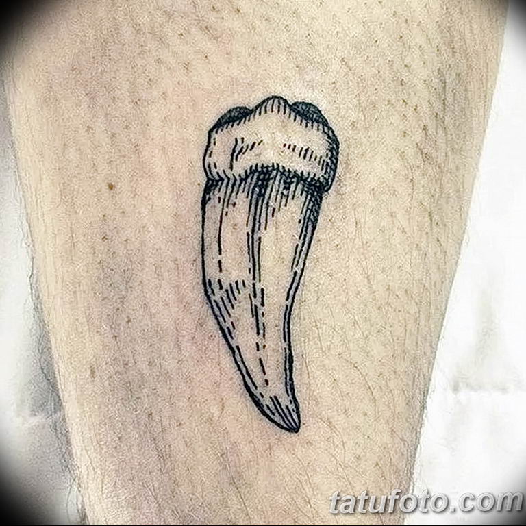 photo tattoo tooth 29.12.2018 №174 - going for a tooth tattoo - tattoovalue.net