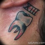 photo tattoo tooth 29.12.2018 №184 - going for a tooth tattoo - tattoovalue.net