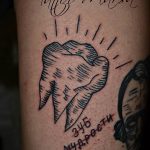 photo tattoo tooth 29.12.2018 №186 - going for a tooth tattoo - tattoovalue.net