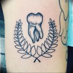 photo tattoo tooth 29.12.2018 №199 - going for a tooth tattoo - tattoovalue.net