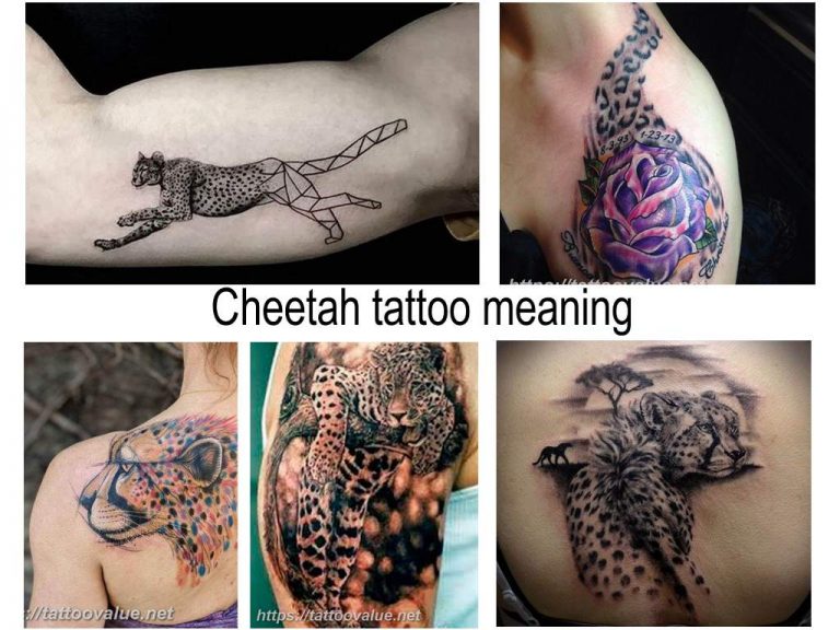 Cheetah tattoo meaning - features of the picture and photo examples ...