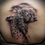 Photo tattoo cheetah 22.01.2019 №024 - tattoo cheetah example of drawing - tattoovalue.net