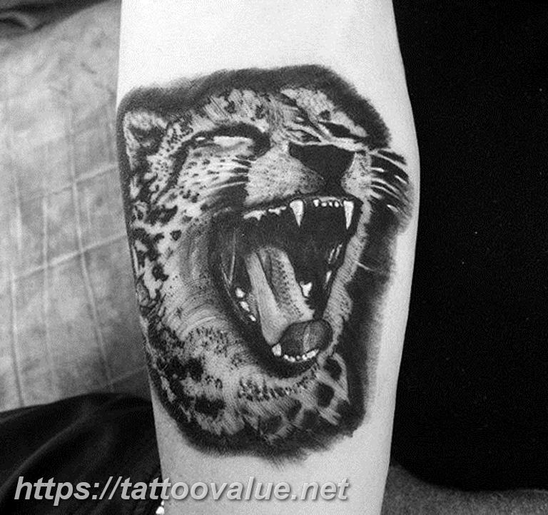 cheetah head tattoo