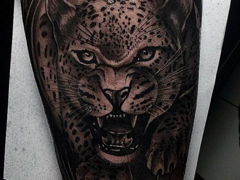 Photo tattoo cheetah 22.01.2019 №001 - tattoo cheetah example of drawing - tattoovalue.net