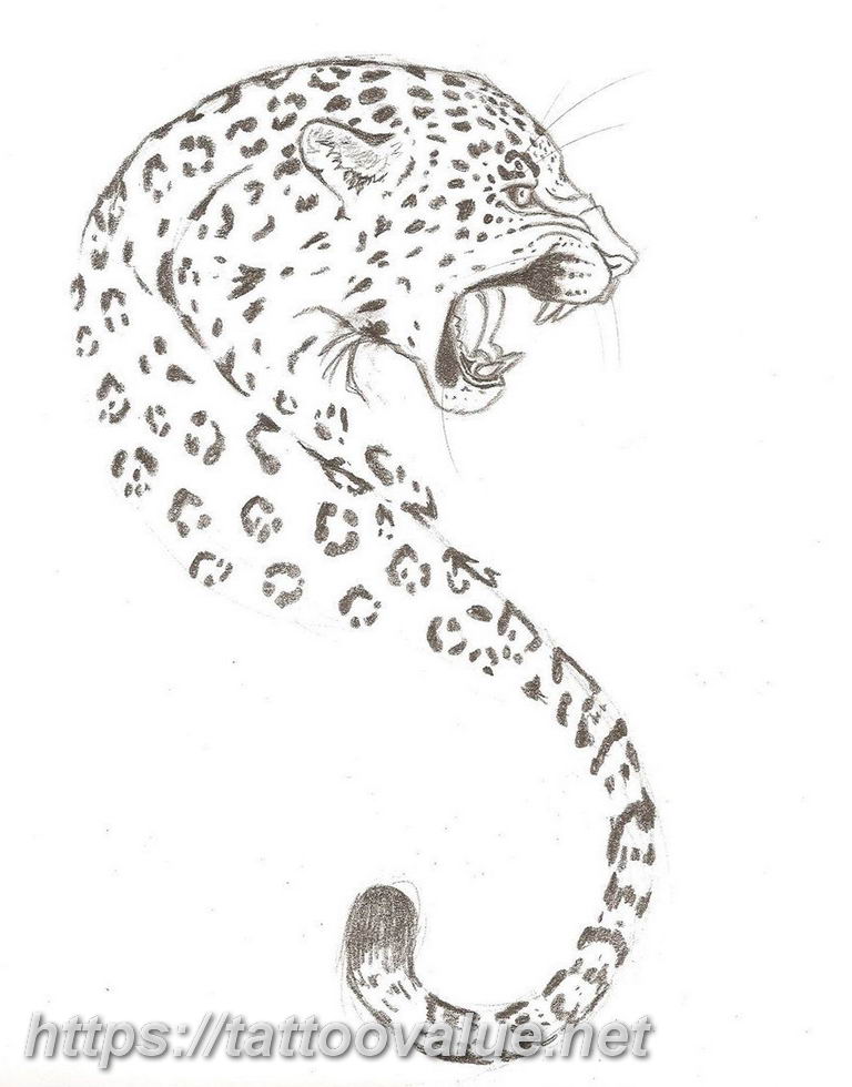 Photo tattoo cheetah 22.01.2019 №056 - tattoo cheetah example of drawing - tattoovalue.net