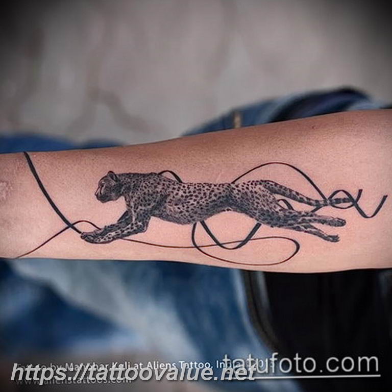 Photo tattoo cheetah 22.01.2019 №080 - tattoo cheetah example of drawing - tattoovalue.net