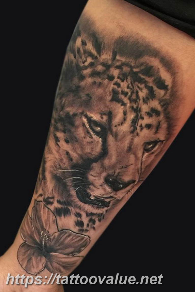 Photo tattoo cheetah 22.01.2019 №088 - tattoo cheetah example of drawing - tattoovalue.net