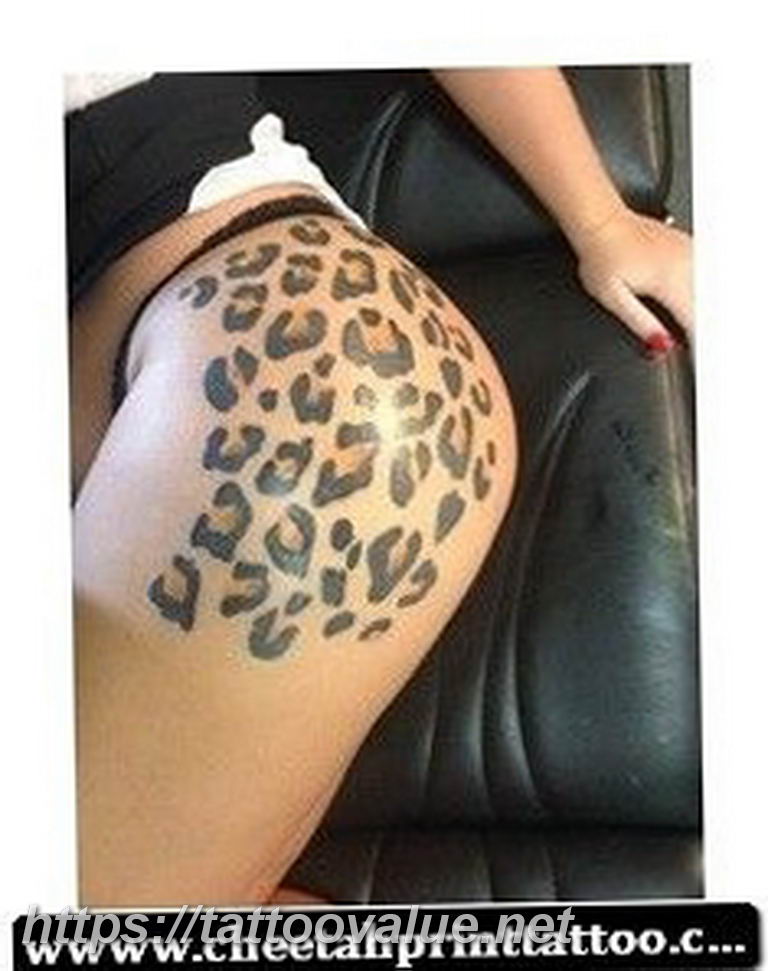 Photo tattoo cheetah 22.01.2019 №093 - tattoo cheetah example of drawing - tattoovalue.net