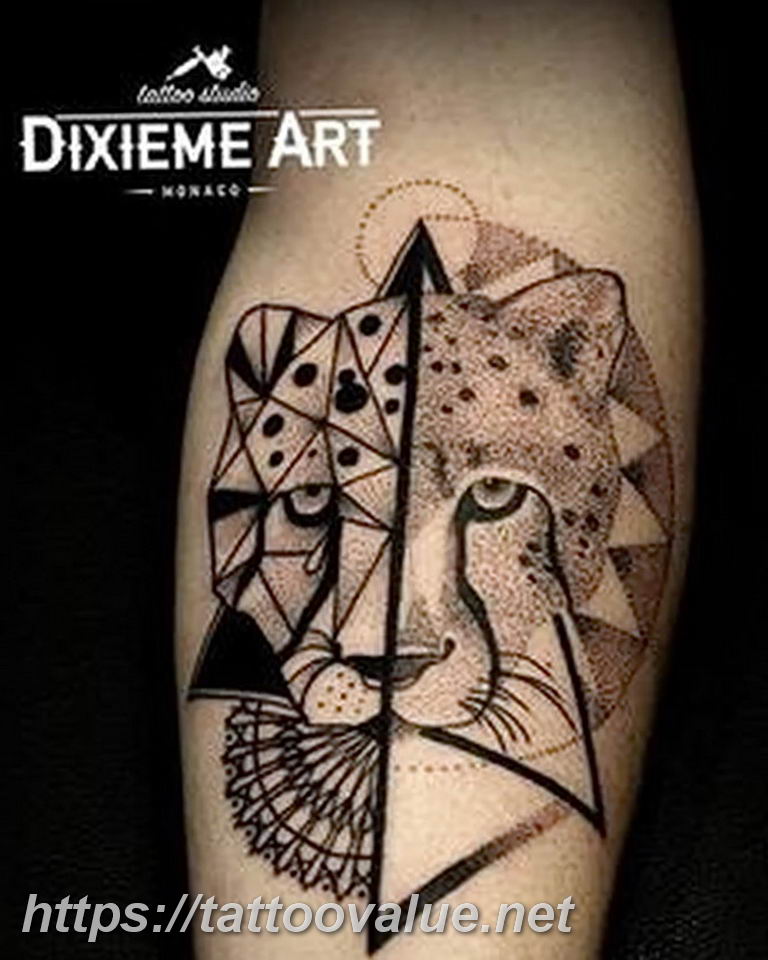 Photo tattoo cheetah 22.01.2019 №125 - tattoo cheetah example of drawing - tattoovalue.net
