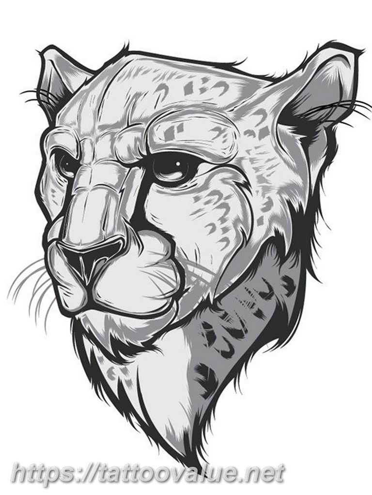 Photo tattoo cheetah 22.01.2019 №137 - tattoo cheetah example of drawing - tattoovalue.net