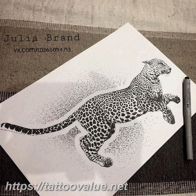 Photo tattoo cheetah 22.01.2019 №143 - tattoo cheetah example of drawing - tattoovalue.net