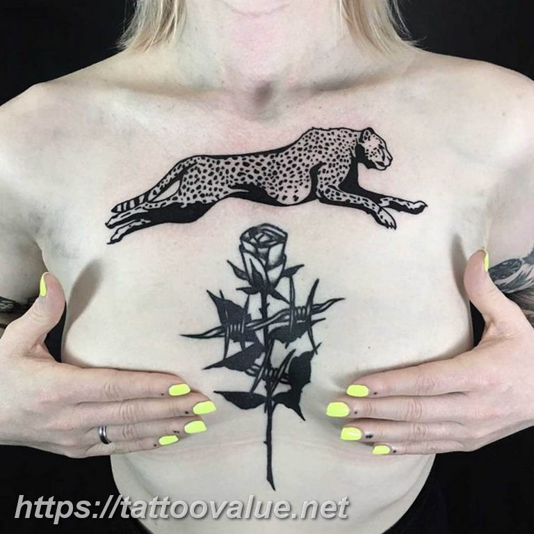 Photo tattoo cheetah 22.01.2019 №165 - tattoo cheetah example of drawing - tattoovalue.net