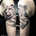 Photo tattoo cheetah 22.01.2019 №193 - tattoo cheetah example of drawing - tattoovalue.net