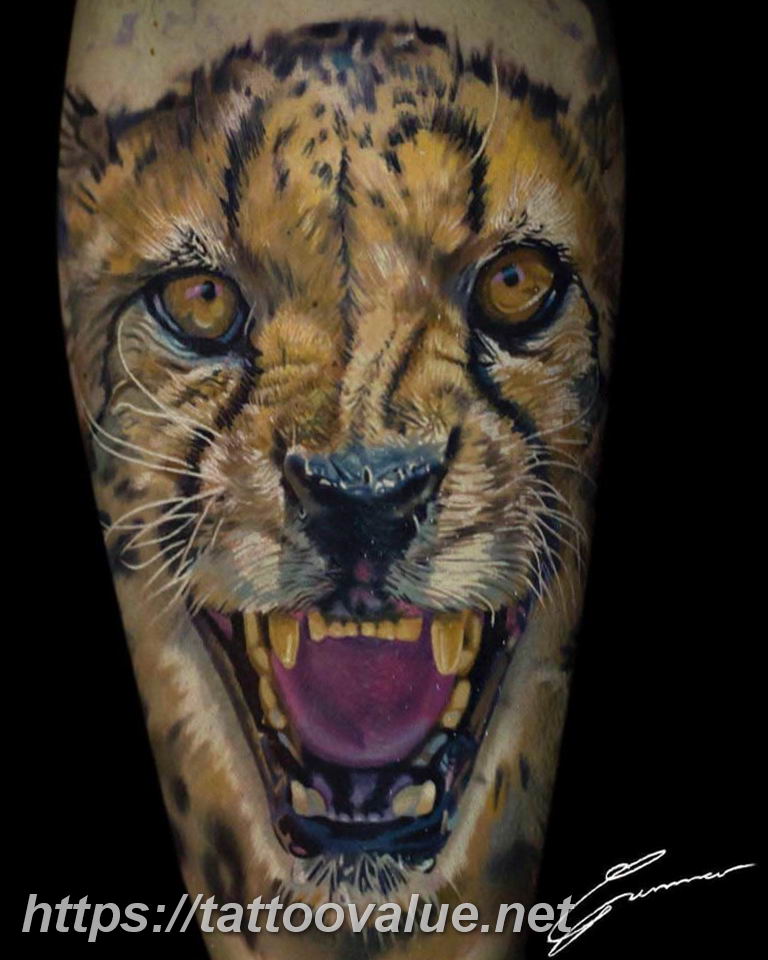 Photo tattoo cheetah 22.01.2019 №235 - tattoo cheetah example of drawing - tattoovalue.net