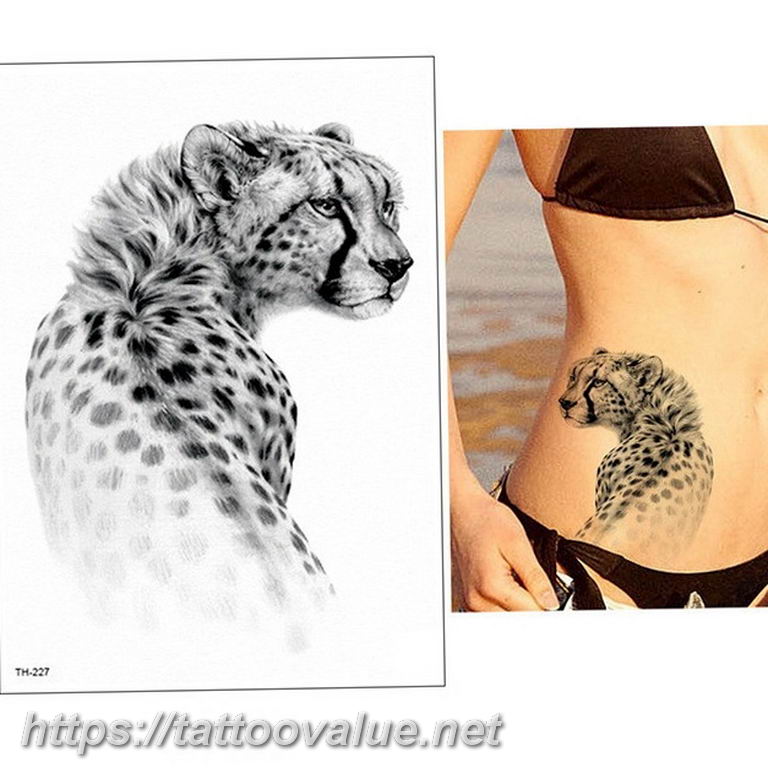 Photo tattoo cheetah 22.01.2019 №237 - tattoo cheetah example of drawing - tattoovalue.net