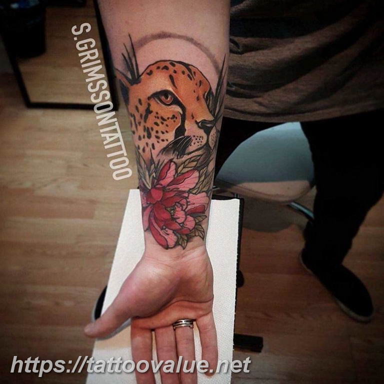 Photo tattoo cheetah 22.01.2019 №258 - tattoo cheetah example of drawing - tattoovalue.net