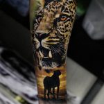 Photo tattoo cheetah 22.01.2019 №263 - tattoo cheetah example of drawing - tattoovalue.net