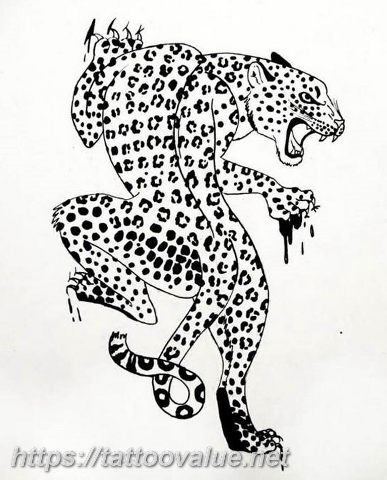 Photo tattoo cheetah 22.01.2019 №301 - tattoo cheetah example of drawing - tattoovalue.net