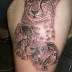 Photo tattoo cheetah 22.01.2019 №420 - tattoo cheetah example of drawing - tattoovalue.net