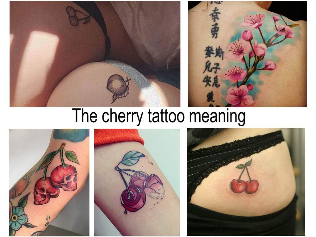 The cherry tattoo meaning - information about the meaning of the picture and photo examples of finished tattoos