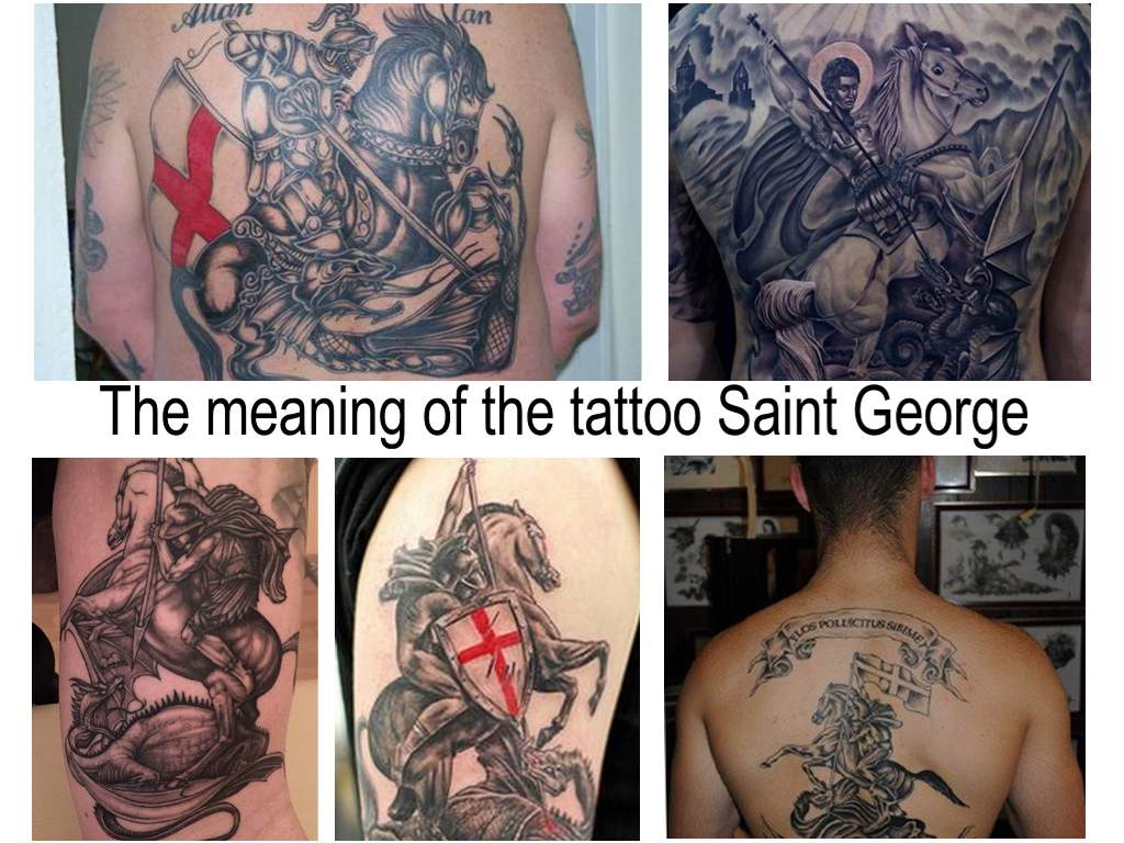 The meaning of the tattoo Saint George - information about the picture and photo examples of finished tattoos