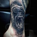 photo example of a gorilla tattoo 28.01.2019 №009 - drawing tattoo gorilla - tattoovalue.net