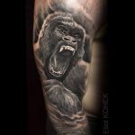 photo example of a gorilla tattoo 28.01.2019 №010 - drawing tattoo gorilla - tattoovalue.net