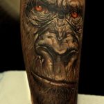 photo example of a gorilla tattoo 28.01.2019 №039 - drawing tattoo gorilla - tattoovalue.net