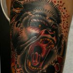 photo example of a gorilla tattoo 28.01.2019 №045 - drawing tattoo gorilla - tattoovalue.net