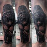 photo example of a gorilla tattoo 28.01.2019 №046 - drawing tattoo gorilla - tattoovalue.net