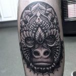 photo example of a gorilla tattoo 28.01.2019 №048 - drawing tattoo gorilla - tattoovalue.net