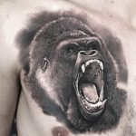 photo example of a gorilla tattoo 28.01.2019 №049 - drawing tattoo gorilla - tattoovalue.net