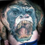 photo example of a gorilla tattoo 28.01.2019 №055 - drawing tattoo gorilla - tattoovalue.net